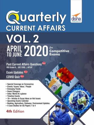 Quarterly Current Affairs April to June 2020 for Competitive Exams